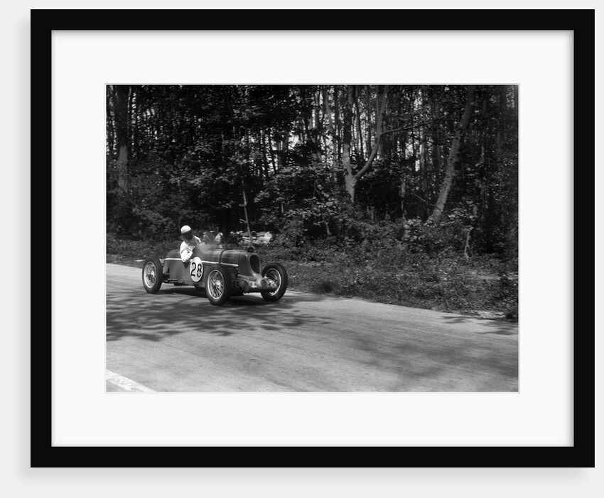 MG Q type of Kenneth Evans racing at Donington Park, Leicestershire, 1935 by Bill Brunell