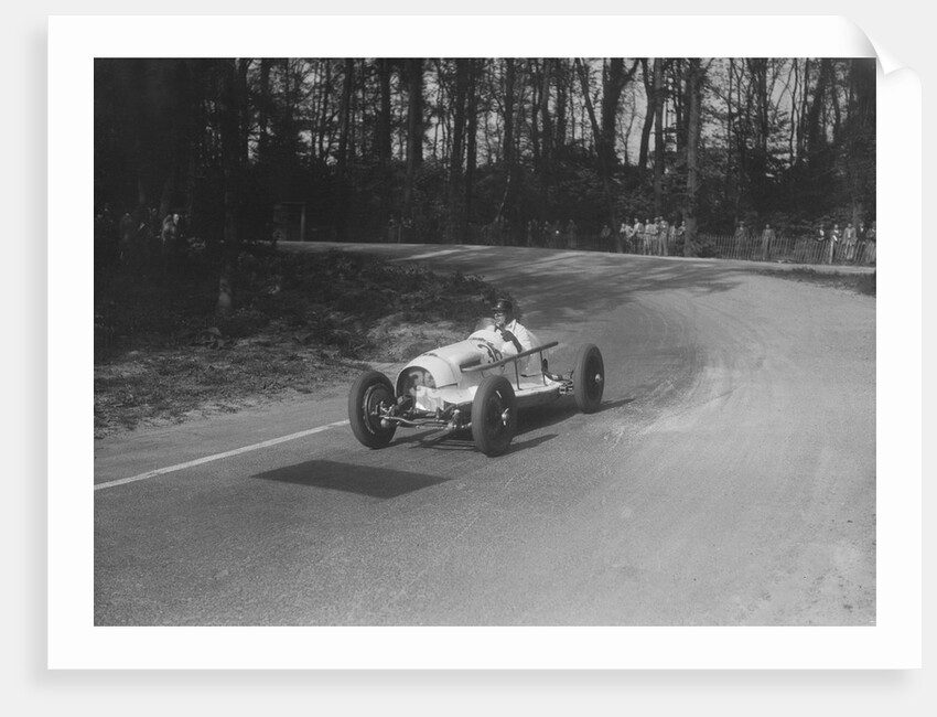 Riley offset-bodied single seater of Hector Dobbs racing at Donington Park, Leicestershire, 1935 by Bill Brunell