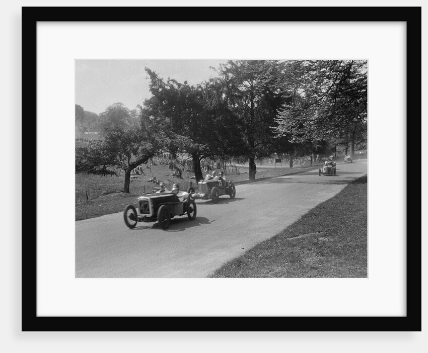 Austin Ulster leading a MG Magnette at Donington Park, Leicestershire, 1930s by Bill Brunell