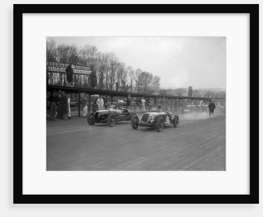 Riley and Alta racing at Donington Park, Leicestershire, c1930s by Bill Brunell