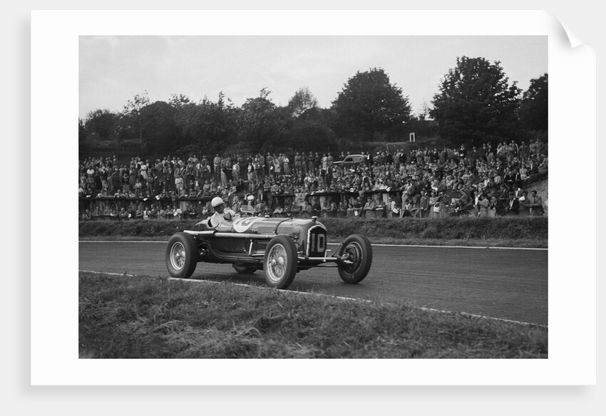 Alfa Romeo of Kenneth Evans racing at Crystal Palace, London, 1939 by Bill Brunell