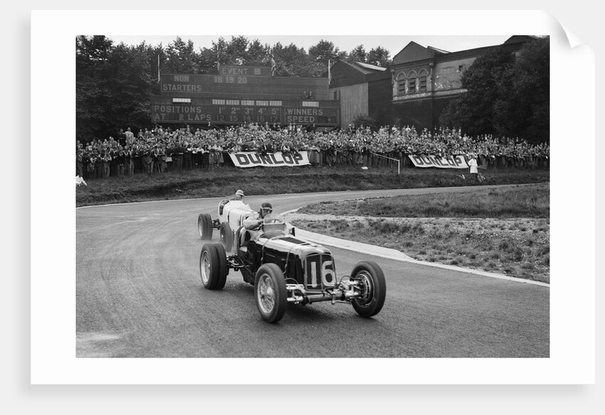 ERAs of Raymond Mays and Arthur Dobson racing at Crystal Palace, London, 1939 by Bill Brunell
