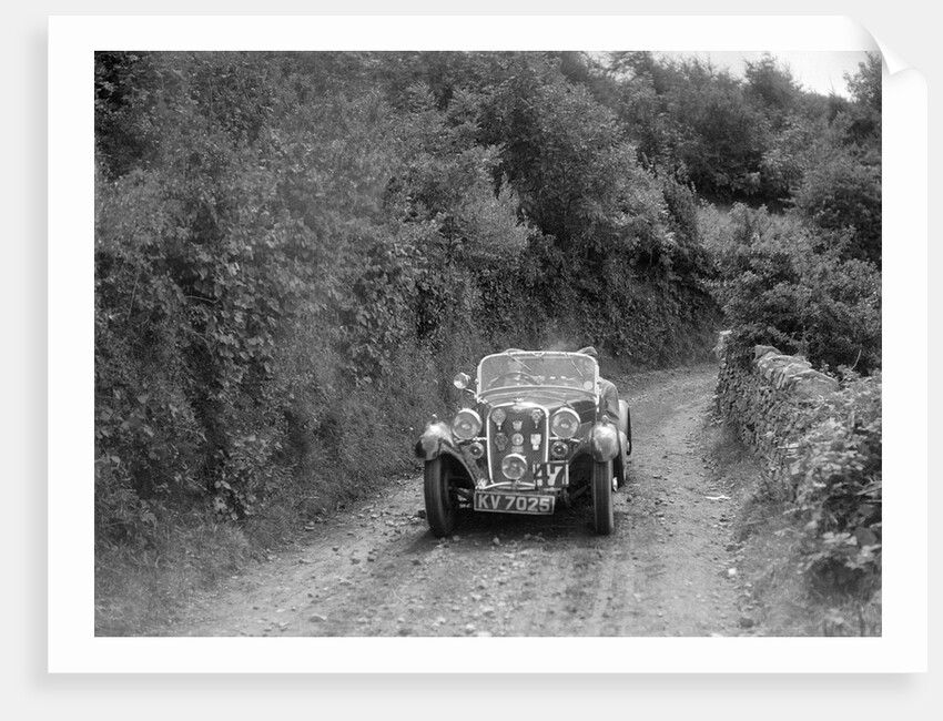 Singer Le Mans competing in the Mid Surrey Automobile Club Barnstaple Trial, 1934 by Bill Brunell