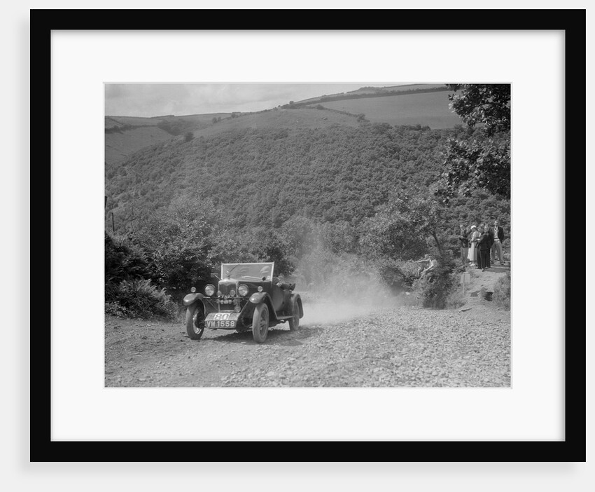 Riley 9 open 4-seater tourer at the Mid Surrey AC Barnstaple Trial, Beggars Roost, Devon, 1934 by Bill Brunell