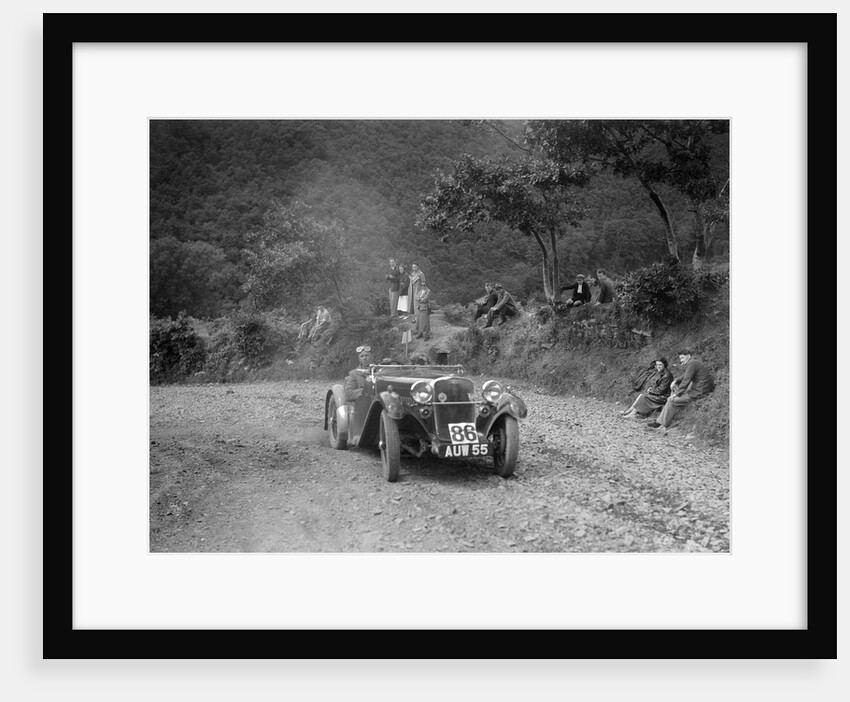Singer sports 2-seater at the Mid Surrey AC Barnstaple Trial, Beggars Roost, Devon, 1934 by Bill Brunell