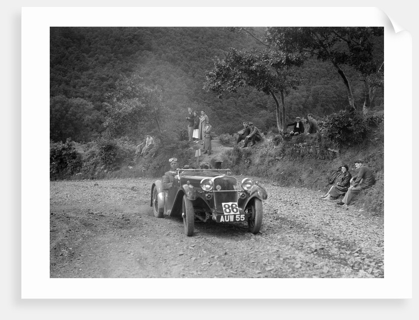 Singer sports 2-seater at the Mid Surrey AC Barnstaple Trial, Beggars Roost, Devon, 1934 by Bill Brunell