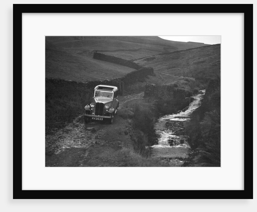 Kitty Brunell road testing a Standard Little Twelve saloon, c1932 by Bill Brunell