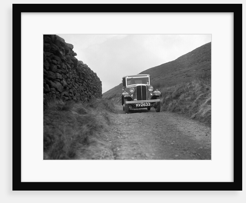 Kitty Brunell road testing a Standard Little Twelve saloon, c1932 by Bill Brunell