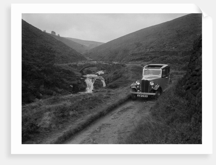 Kitty Brunell road testing a Standard Little Twelve saloon, c1932 by Bill Brunell