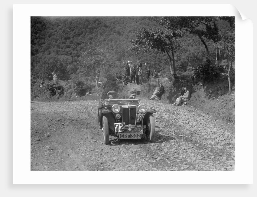 MG PA competing in the Mid Surrey AC Barnstaple Trial, Beggars Roost, Devon, 1934 by Bill Brunell
