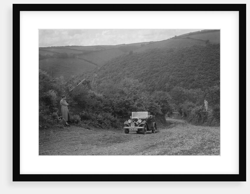 Austin 10 competing in the Mid Surrey AC Barnstaple Trial, Beggars Roost, Devon, 1934 by Bill Brunell