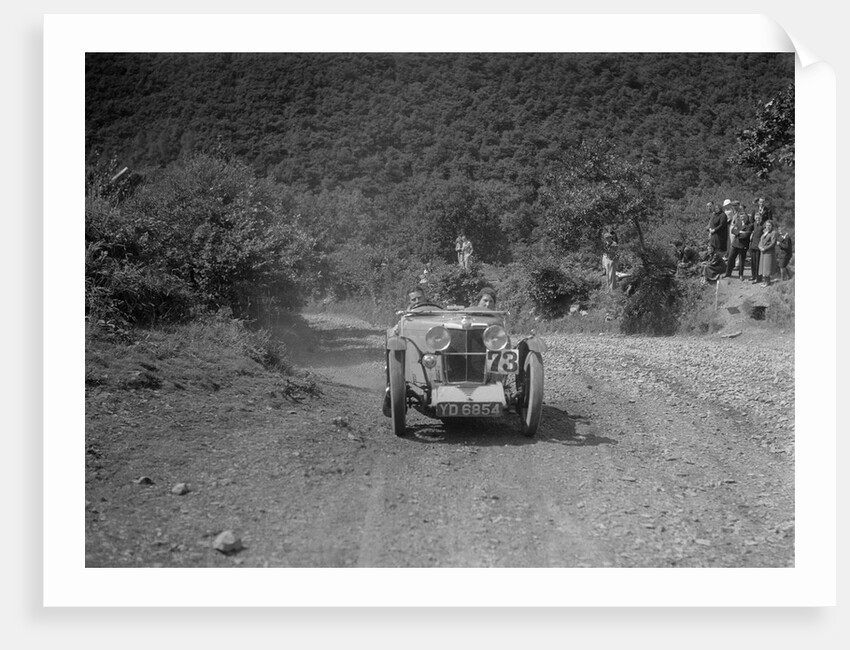 MG J2 competing in the Mid Surrey AC Barnstaple Trial, Beggars Roost, Devon, 1934 by Bill Brunell