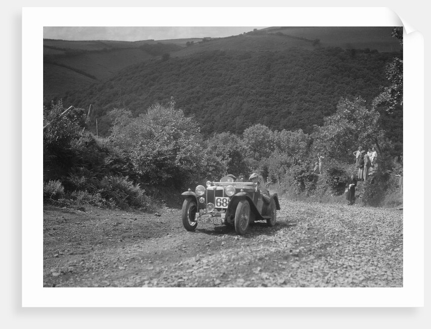 MG PA competing in the Mid Surrey AC Barnstaple Trial, Beggars Roost, Devon, 1934 by Bill Brunell