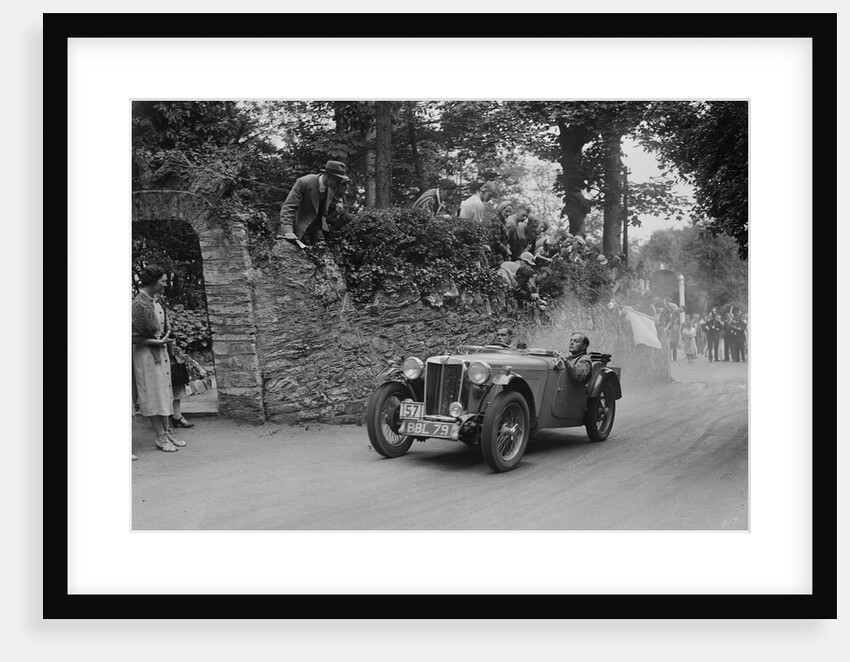 MG TA of Ken Crawford of the Cream Cracker Team, Torbay, Devon, MCC Torquay Rally, 1938 by Bill Brunell