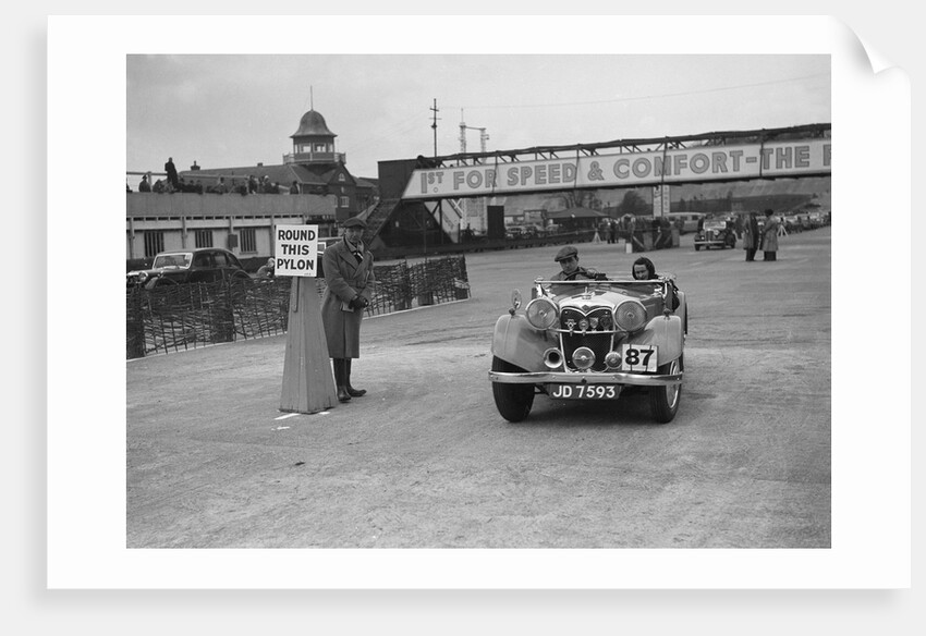 Riley Lynx competing in the JCC Rally, Brooklands, Surrey, 1939 by Bill Brunell