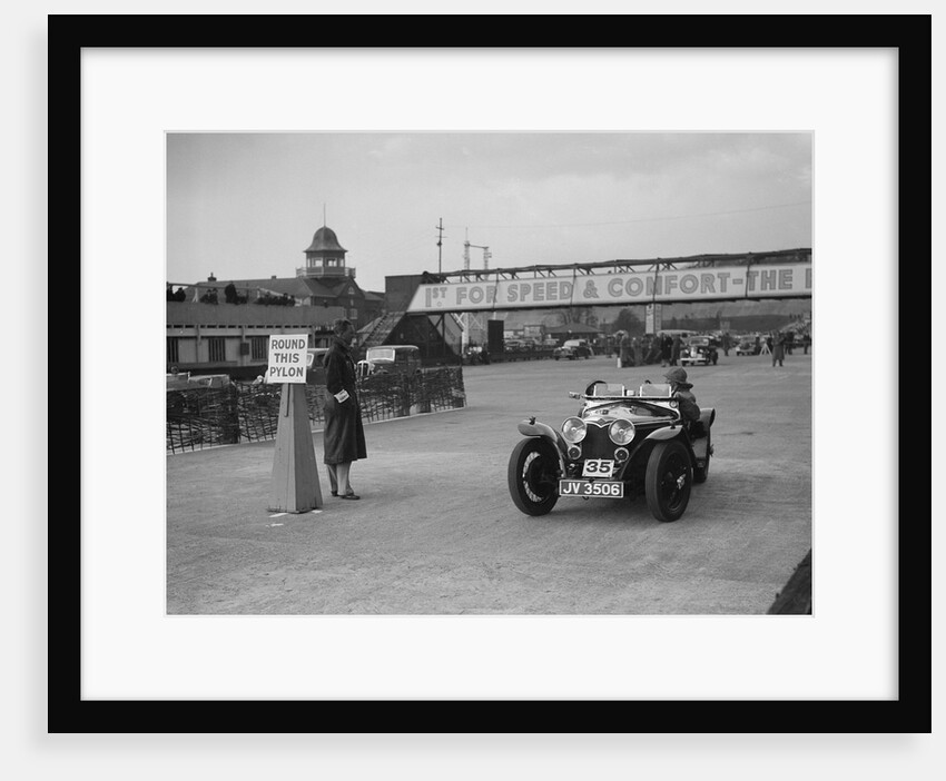 Riley Imp competing in the JCC Rally, Brooklands, Surrey, 1939 by Bill Brunell