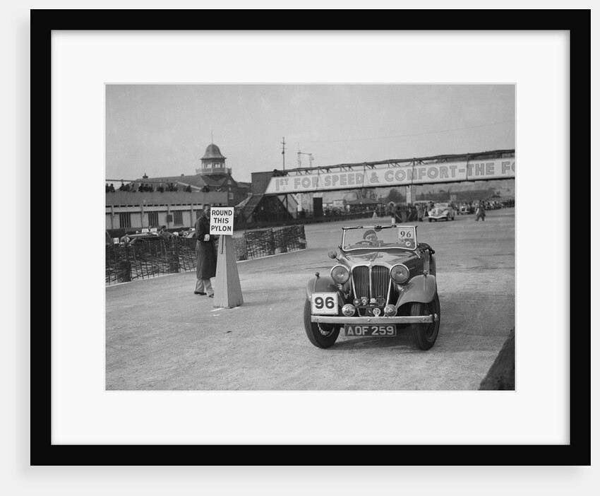 SS 2 competing in the JCC Rally, Brooklands, Surrey, 1939 by Bill Brunell