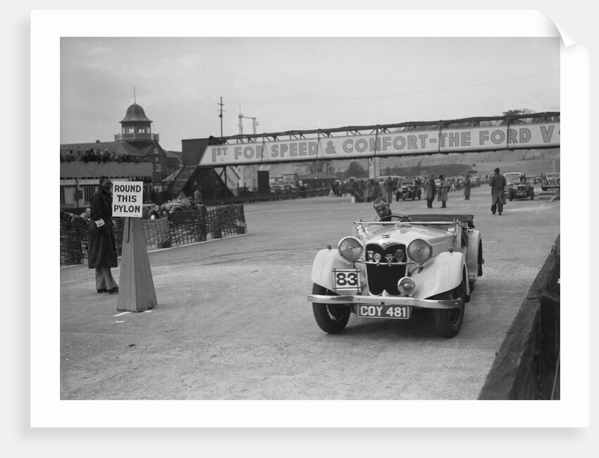 Riley Lynx Sprite competing in the JCC Rally, Brooklands, Surrey, 1939 by Bill Brunell