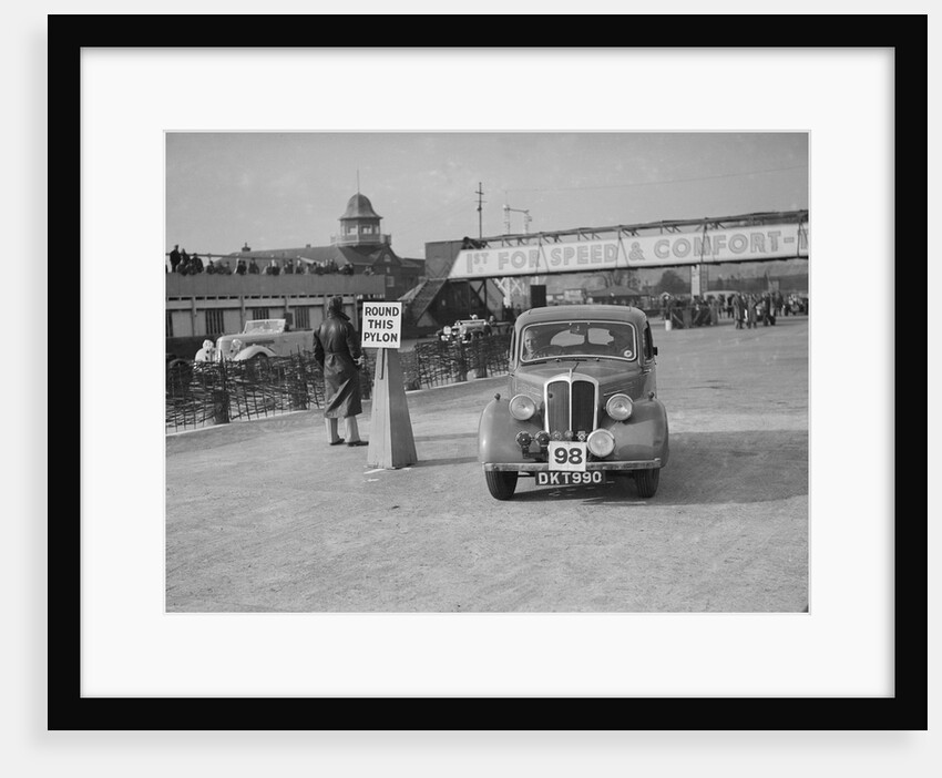 Standard competing in the JCC Rally, Brooklands, Surrey, 1939 by Bill Brunell