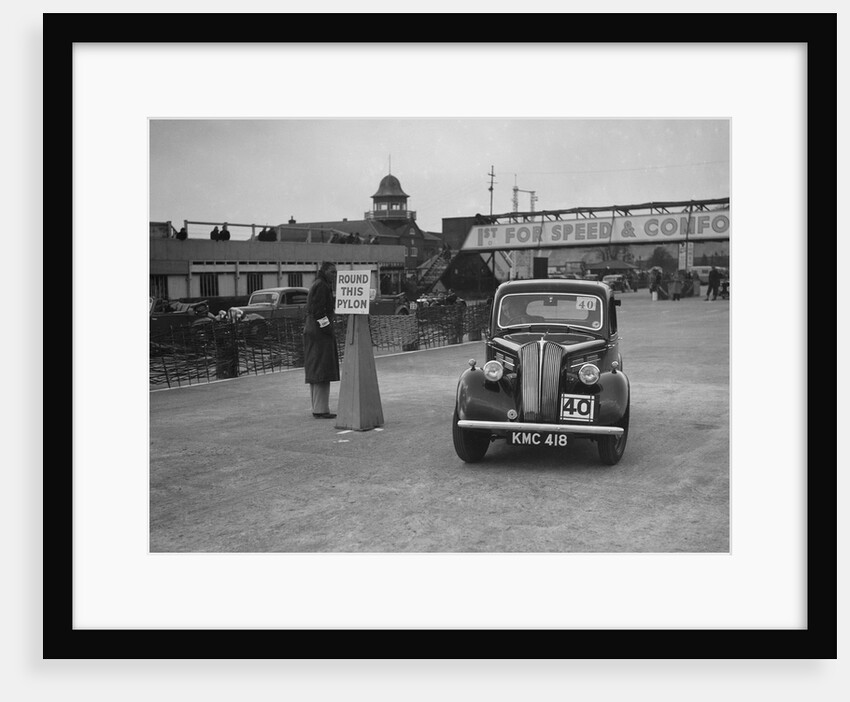 Standard saloon competing in the JCC Rally, Brooklands, Surrey, 1939 by Bill Brunell