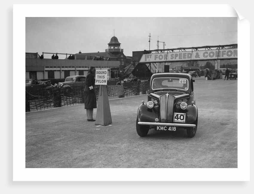 Standard saloon competing in the JCC Rally, Brooklands, Surrey, 1939 by Bill Brunell