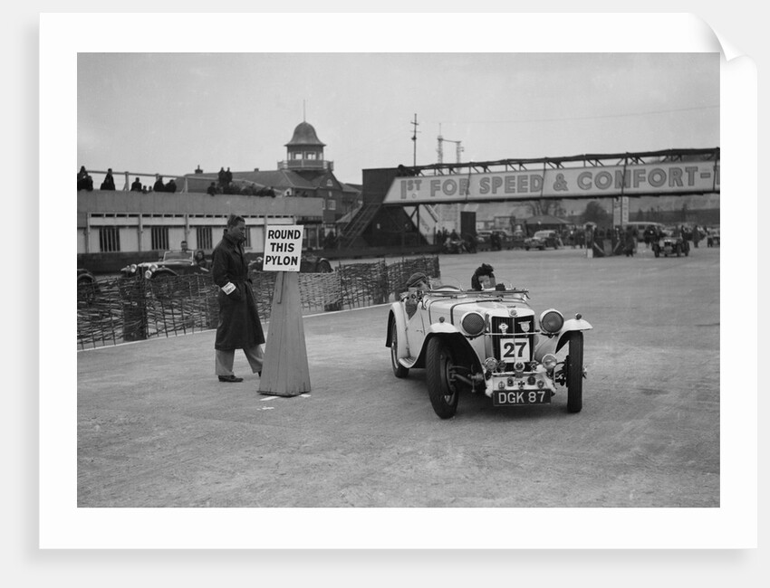 MG sports competing in the JCC Rally, Brooklands, Surrey, 1939 by Bill Brunell