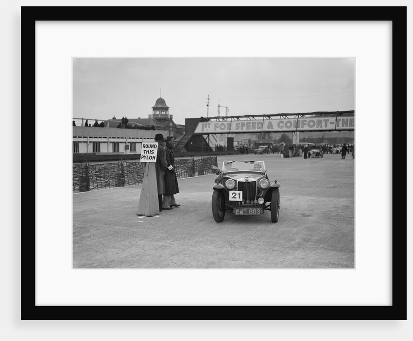 MG TA competing in the JCC Rally, Brooklands, Surrey, 1939 by Bill Brunell