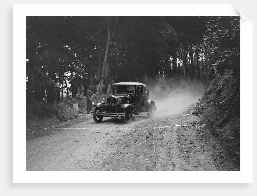 Ford Model A taking part in a motoring trial, c1930s by Bill Brunell