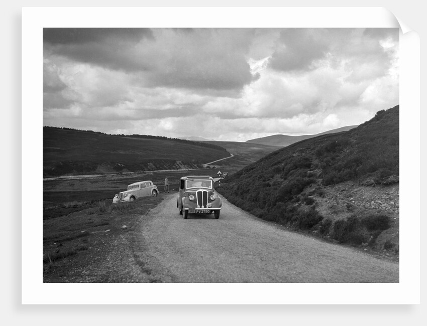 Standard saloon of NAW Brown competing in the RSAC Scottish Rally, 1936 by Bill Brunell