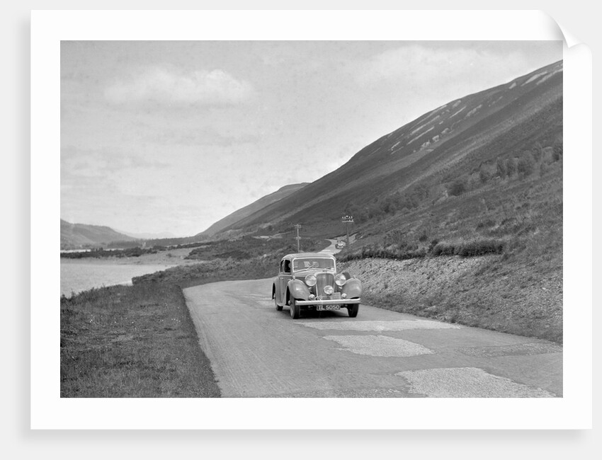 SS Jaguar of CL Bembridge competing in the RSAC Scottish Rally, 1936 by Bill Brunell