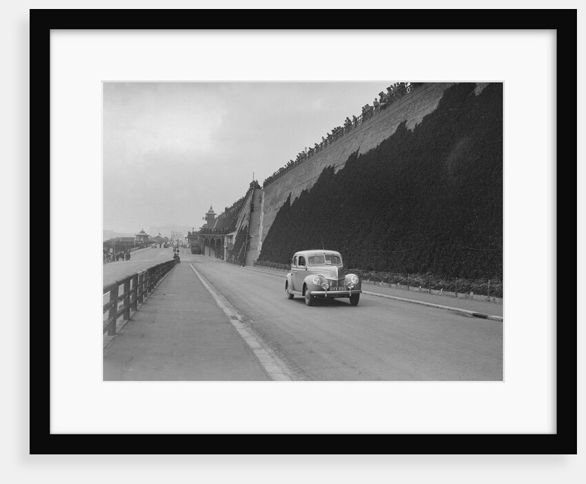 Ford V8 of CGH Barraclough on Madeira Drive, Brighton, RAC Rally, 1939 by Bill Brunell