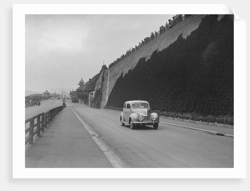 Ford V8 of CGH Barraclough on Madeira Drive, Brighton, RAC Rally, 1939 by Bill Brunell