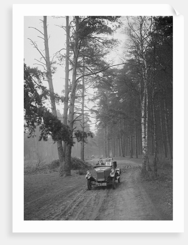 GWK taking part in the JCC General Efficiency Trial, Oxshott Woods, Surrey, 1923 by Bill Brunell