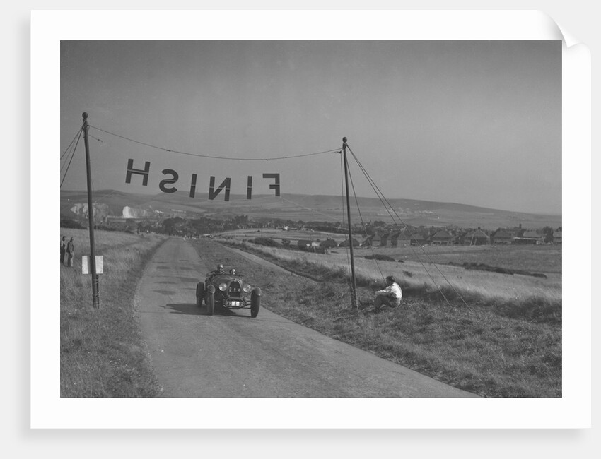 Bugatti Type 43 of AF Walsham competing in the Bugatti Owners Club Lewes Speed Trials, Sussex, 1937 by Bill Brunell