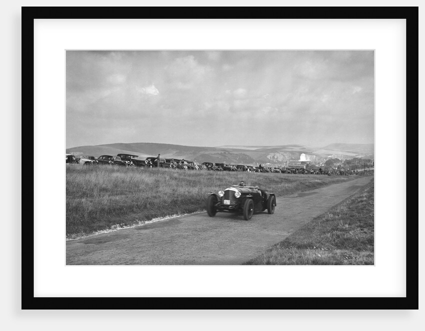 Bentley competing in the Bugatti Owners Club Lewes Speed Trials, Sussex, 1937 by Bill Brunell