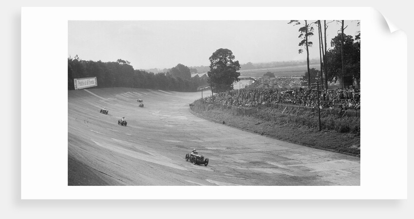 Austin 7 of Charles Goodacre and MG C of the Earl of March, BRDC 500 Mile Race, Brooklands, 1931 by Bill Brunell