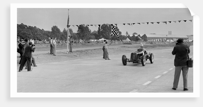 ERA R4C of Raymond Mays winning the JCC International Trophy, Brooklands, Surrey, 1937 by Bill Brunell