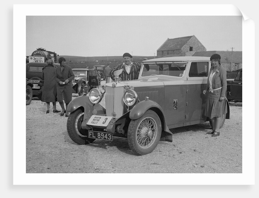 MG 18/80 saloon of Mrs R Gough at the B&HMC Brighton Motor Rally, 1930 by Bill Brunell