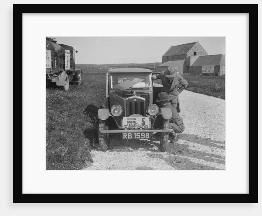 'Boy Blue 2', Wolseley Hornet saloon of DEM Douglas-Morris, B&HMC Brighton Motor Rally, 1930 by Bill Brunell