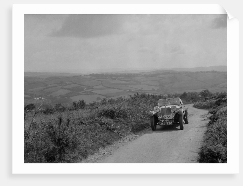 Singer B37 1.5 litre sports of EB Booth of the Autosports team at the MCC Torquay Rally, 1938 by Bill Brunell