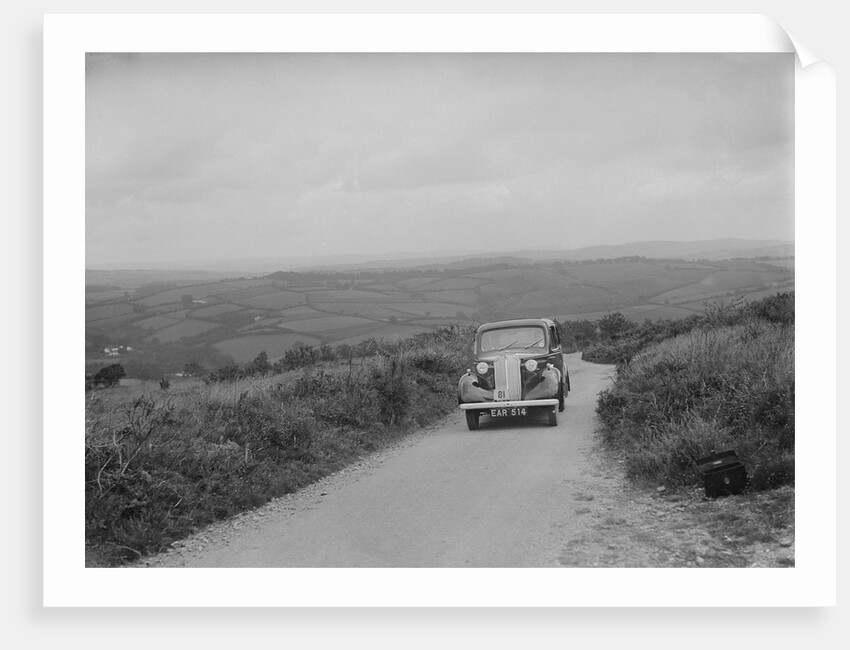 Vauxhall saloon of KFA Walker competing in the MCC Torquay Rally, 1938 by Bill Brunell