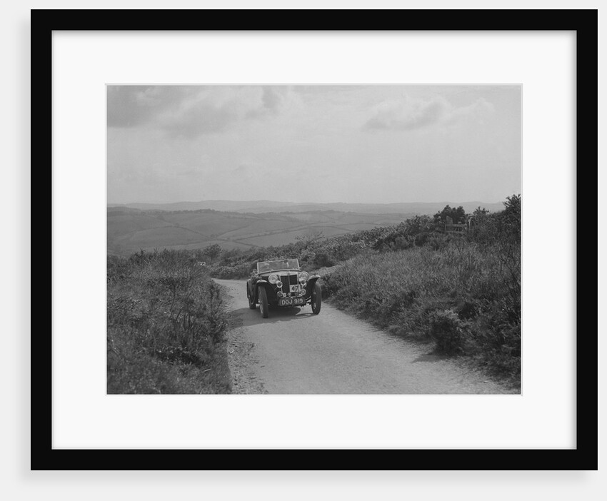 MG TA of JL Lutwyche competing in the MCC Torquay Rally, 1938 by Bill Brunell