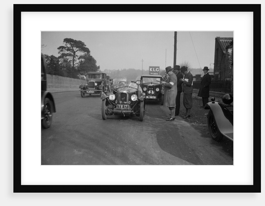 Derby Sports, Riley Monaco and Morris Cowley saloon at the JCC Half-Day Trial, 1930 by Bill Brunell