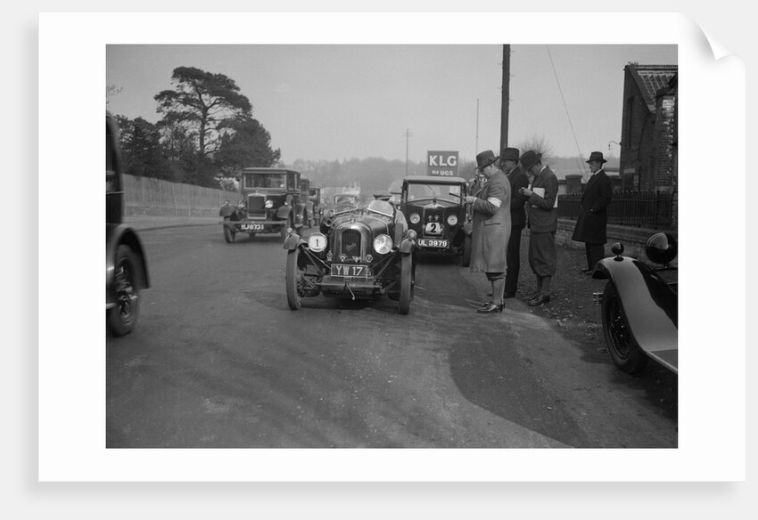 Derby Sports, Riley Monaco and Morris Cowley saloon at the JCC Half-Day Trial, 1930 by Bill Brunell