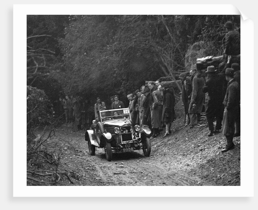 R Peaty's Singer open 4-seater tourer competing in the JCC Half-Day Trial, 1930 by Bill Brunell