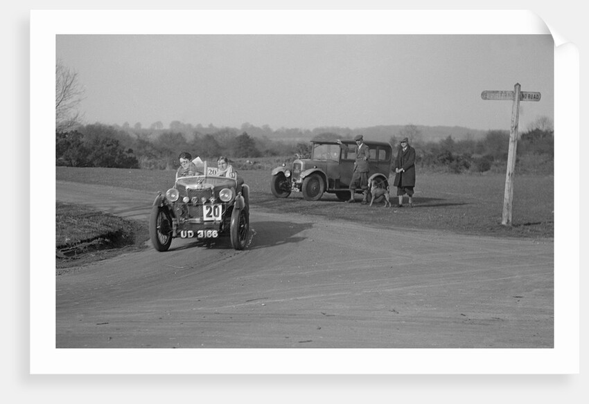 MG M type and official's Singer saloon at the JCC Half-Day Trial, 1930 by Bill Brunell