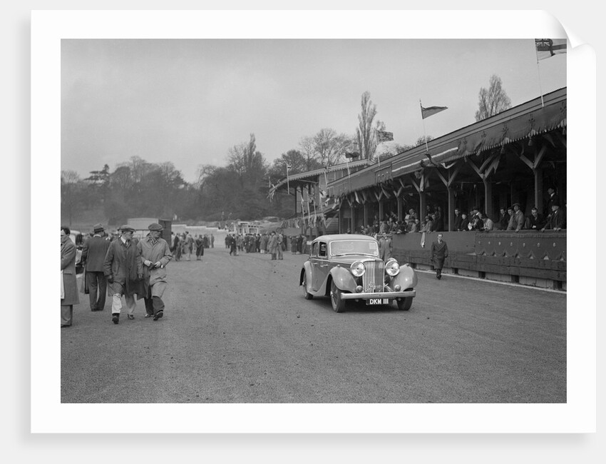 SS Jaguar saloon at a race meeting at Crystal Palace, London, 1939 by Bill Brunell
