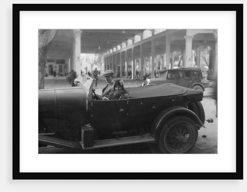 Lord de Clifford and Kitty Brunell in a Lagonda, San Remo, Italy, c1930(?) by Bill Brunell