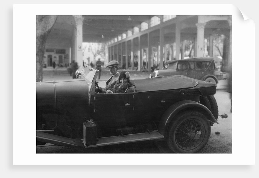 Lord de Clifford and Kitty Brunell in a Lagonda, San Remo, Italy, c1930(?) by Bill Brunell