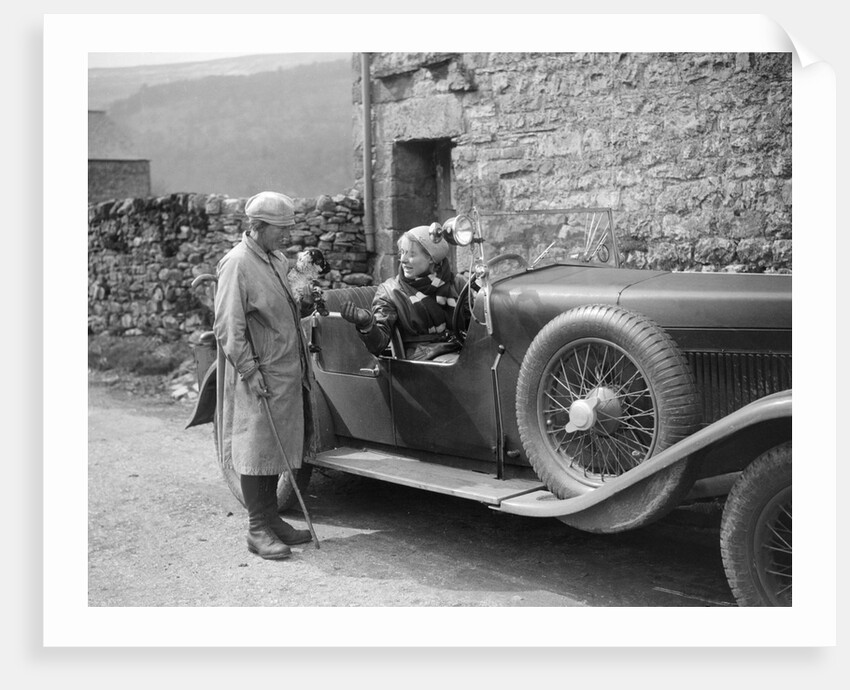 Kitty Brunell in a MG 18/80 open 4-seater, c1930(?) by Bill Brunell